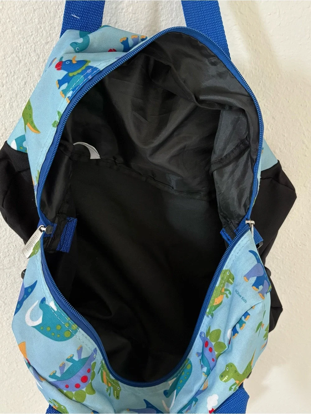 Wildkin Kids Overnighter Duffel Bag Blue Dinosaur Land